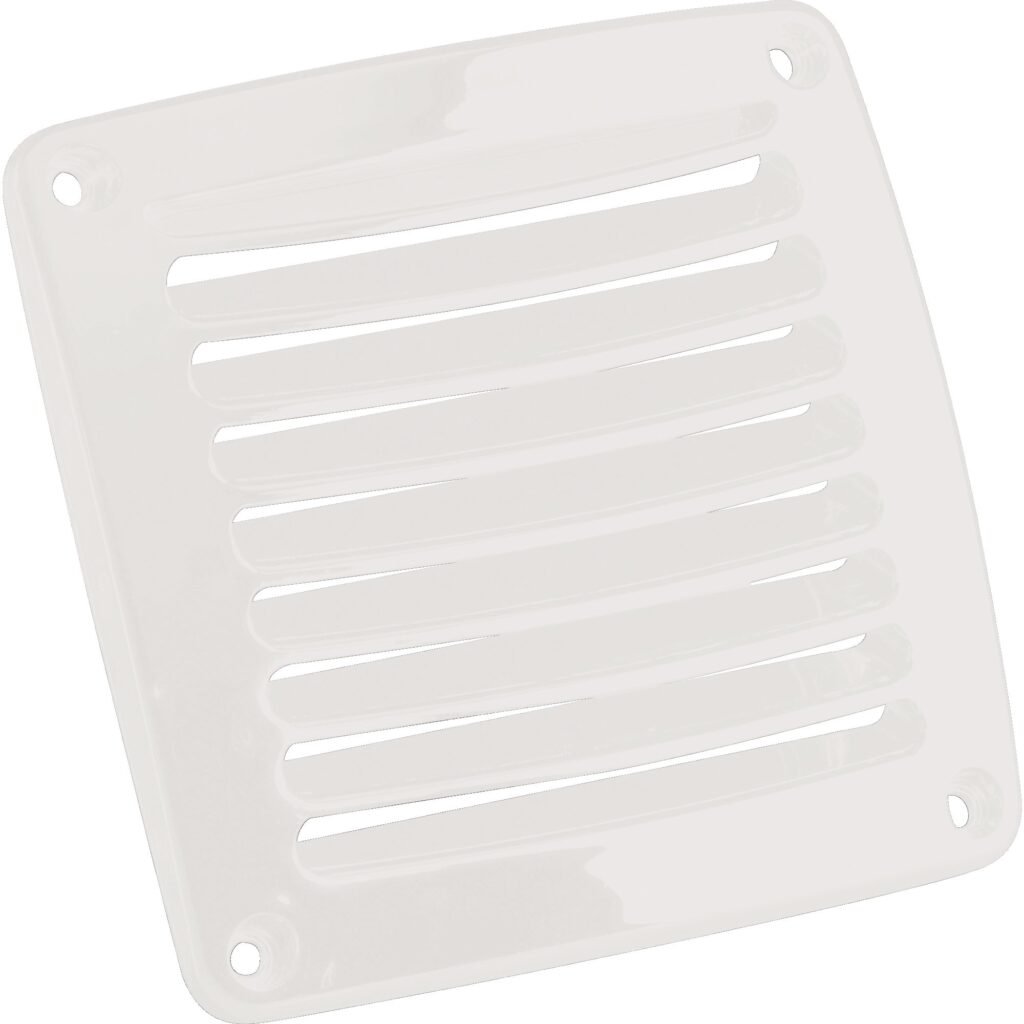 GRILLE AERATION CARRE BLANC (50152)